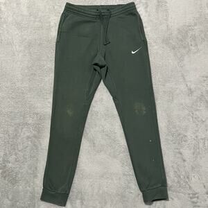 Nike Joggers Mens S Green Sportswear Club Fleece Track Drawstring Sweatpants